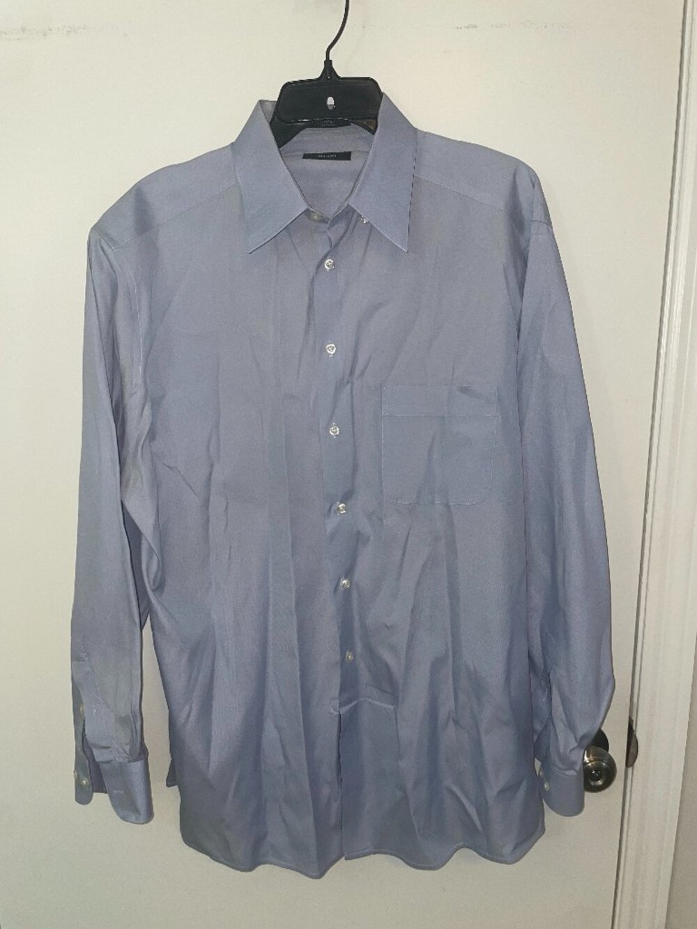 Blue Alfani button down collar shirt Size L